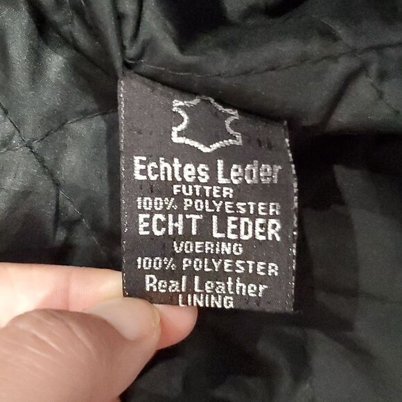 Vintage Leather King Motorcycle Jacket in Black Size M or 6/8 - Picture 15 of 16